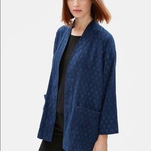 Eileen Fisher denim tunic jacket large